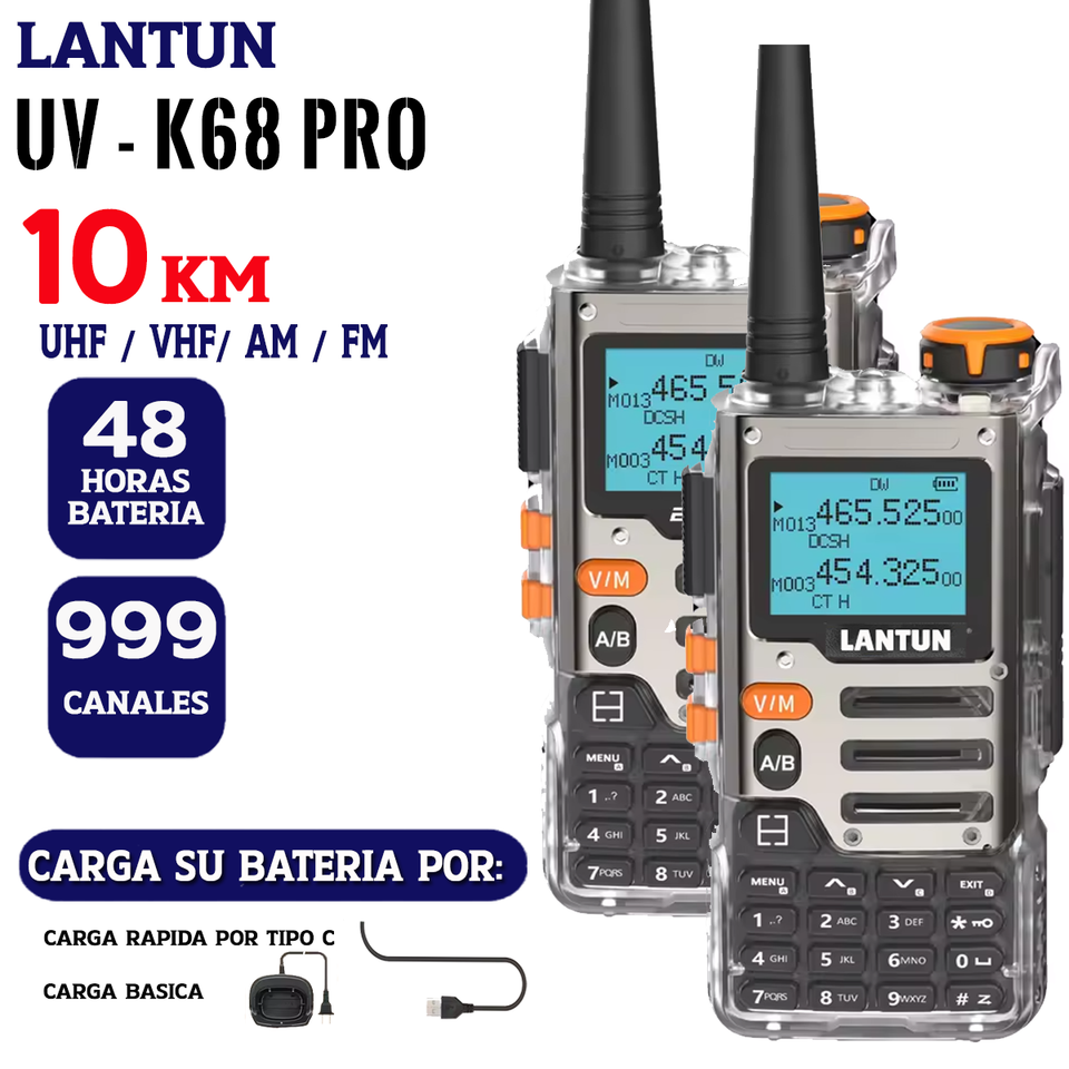 Radio Walkie Talkie K68 - 10KM