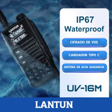 Radio Walkie Talkie UV 16M - alcance 25km